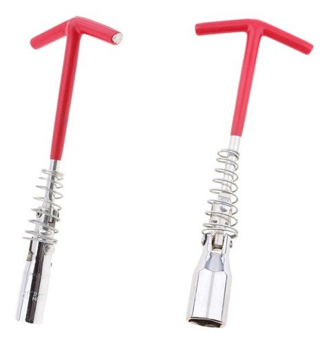 2x Universal Motocicleta Coche Bujía Llave De Enchufe