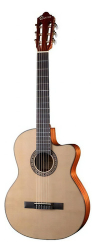 Guitarra eléctrica Crafter HC-250ce CR-t Nv de nylon Cutaway, color natural, orientación manual 96533