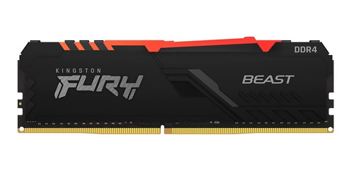 Imagem 6 de 6 de Memória Kingston Fury Beast 32gb Rgb 3600mhz Ddr4 Preto