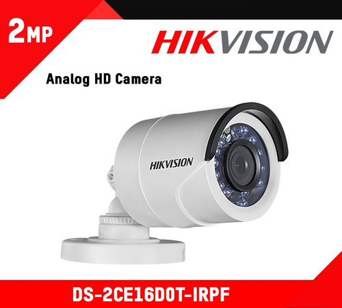 Cámara Mini Bala Hikvision 2.8mm 1080p Ds-2ce16d0t-irpf