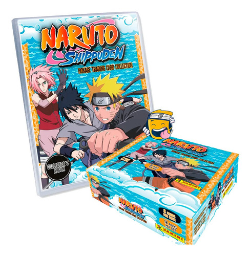 Naruto Shippuden Coleccionador + Caja De Sobres Tarjetas Tc