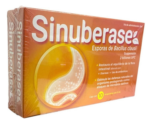 Pack Sinuberase Bacillus Claussi 20 Ampolletas 5ml