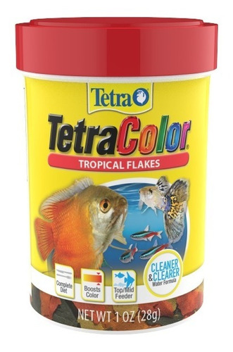 Alimento Para Peces Tetra Color Escamas 28gr Tropicales