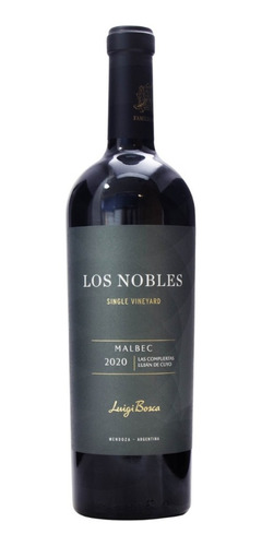 Vino Luigi Bosca Los Nobles Single Vineyard Malbec 750ml.