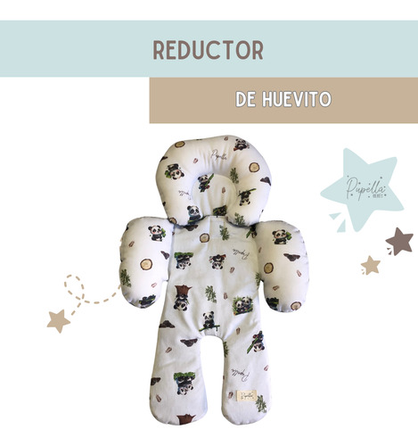Reductor Huevito Bebe Cochecito Universal Reversible Algodon Panditas