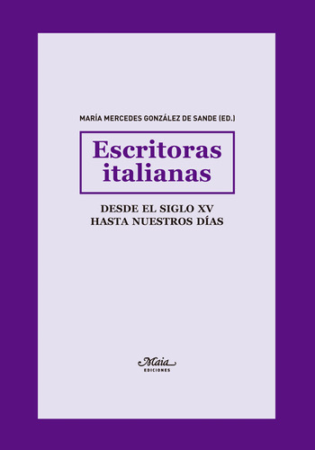 Libro Escritoras Italianas