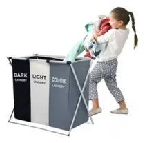 Comprar Cesta De Lavandería De 3 Divisiones Multiuso