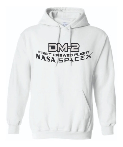 Sudadera Nasa Spacex Dm2 Crew Dragon Hombre Mujer Con Gorro