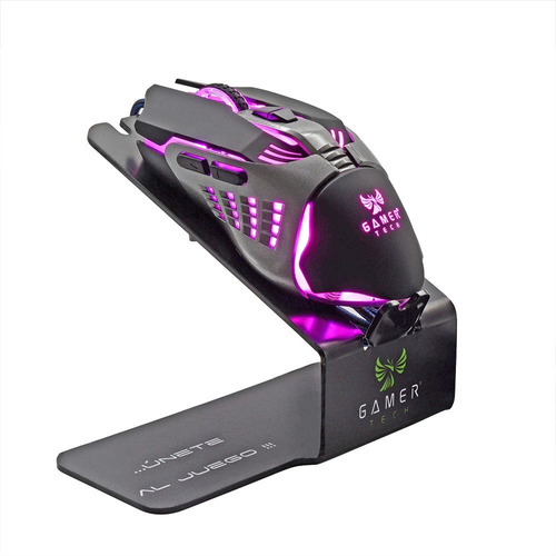 Mouse Gamer Tech Retroiluminado Gt5 Negro- Gris