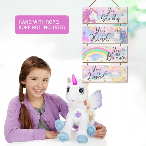 Cloverkoi Decoración De Hábito De Unicornio Para Dormitorio