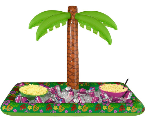 Amscan Totally Tropical Inflable Palm Tree Buffet Cooler, Ti