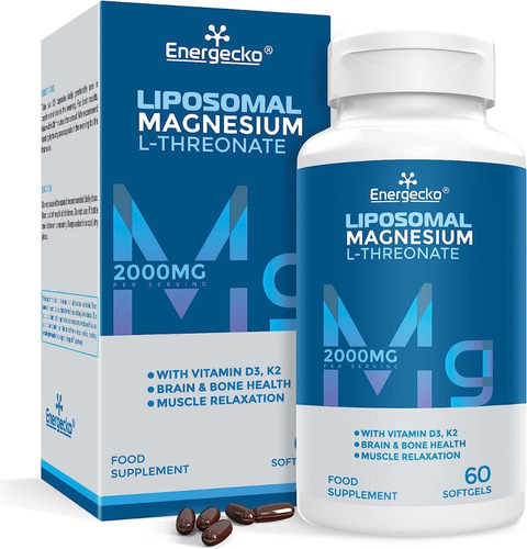 L-treonato De Magnesio Liposomal 2000mg 60 Caps, Americano