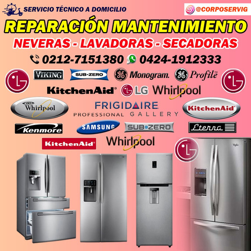 Servicio Técnico Cava Cuarto Autorizado LG Nevera Subzero Ge