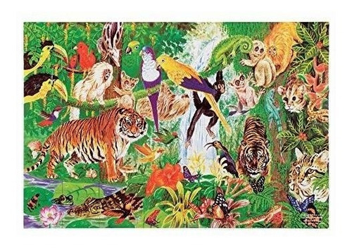 Melissa Doug Rainforest Floor Puzzle 48 Piezas 2 X 3 Pi...