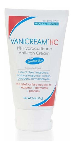 Vanicream 1% De Hidrocortisona Crema Contra La Picazón | Máx