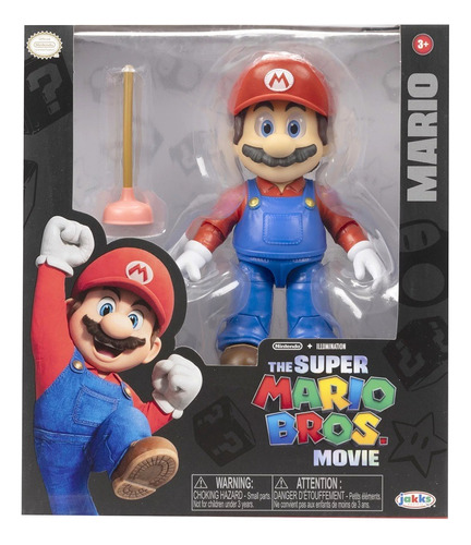 Super Mario Bros Movie - Figura De Mario Con Desatascador