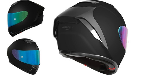 Casco Kov Aircut Integral Negro Matte Certificado Dot