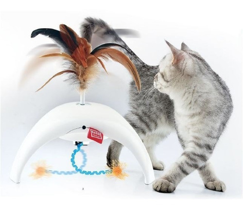 Juguete Interactivo Gato Gigwi Feather Spinner