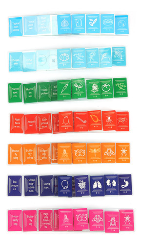 35pcs Muestras Diapositivas Microscopio Slide Lab Spampímene