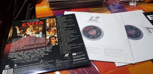 Imagen 2 de 3 de Madonna Evita Disco Laser Doble Para Coleccionistas