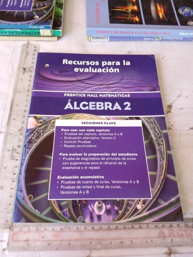 Recursos Para La Evaluación Álgebra 2 Prentice-hall (Usado)