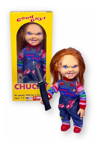 Muñeco Chucky Amenaza Con Luz Y Sonido.
