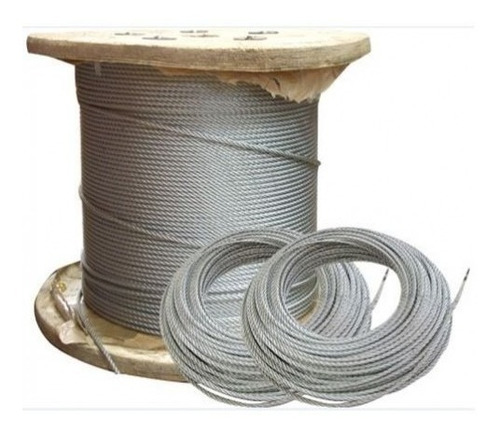 Cable Guaya Alma Acero Galvanizado 1/4 (6mm) X 1000 Mts