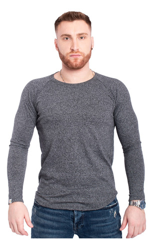 Imagen 4 de 9 de Remera Hombre Pack 2 Manga Larga Ultima Modelo Importad A15