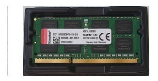 Imagen 2 de 6 de Memoria Ram Kingston 8gb Ddr3l So-dimm 1600mhz 1.35v /v /v