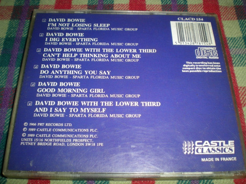 David Bowie / David Bowie 1966 Cd Sello Castle Frances (f1) (Usado)