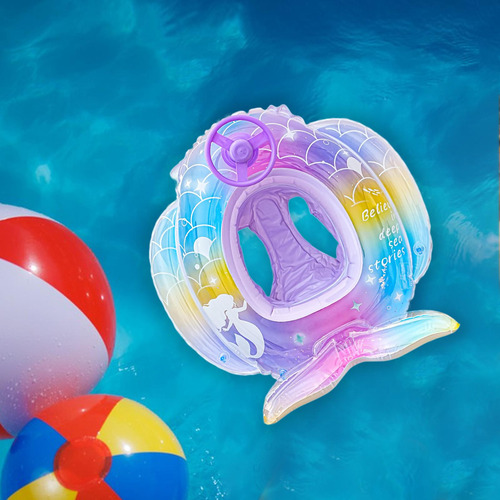 Flotador Inflable De Sirena Para Piscina, Ideal Con Volante