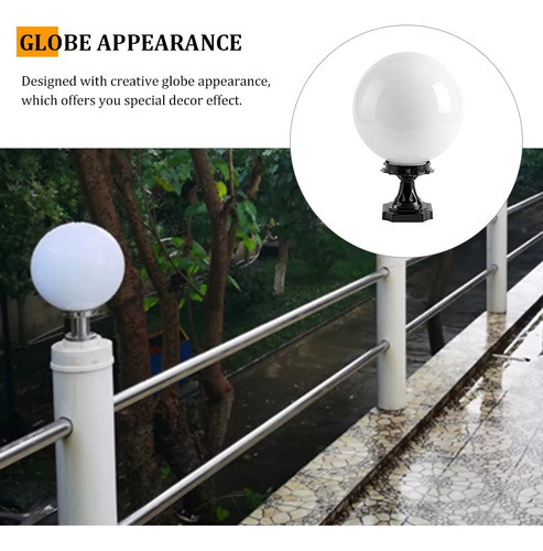 Farol De Pilar Para Exteriores, Lámpara De Jardín Con Forma