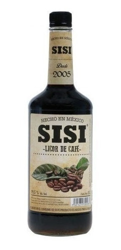 Botella De Licor Sisi Sabor Café 1l