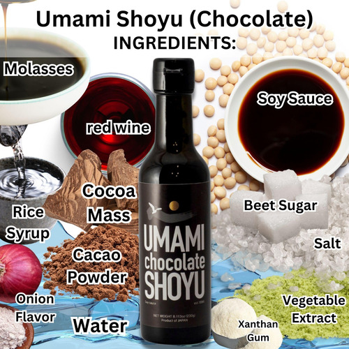 Salsa De Soja Umami Shoyu 200 Ml Sabor Chocolate