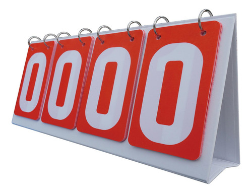 Placar De Mesa Flip Profissional Scorekeeper Vermelho