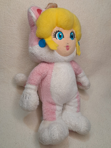 Peluche Original Princesa Peach Cat Super Mario 3d World 24.