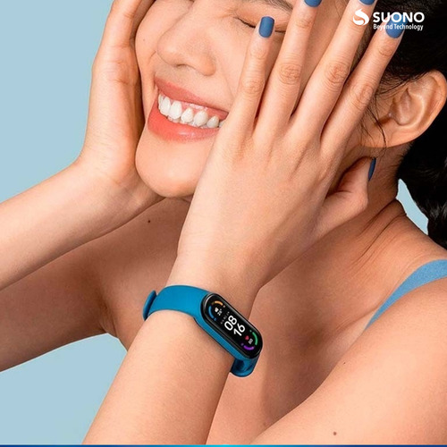 Imagen 2 de 10 de Reloj Inteligente Smartwatch Suono M7 Pulsera Bluetooth