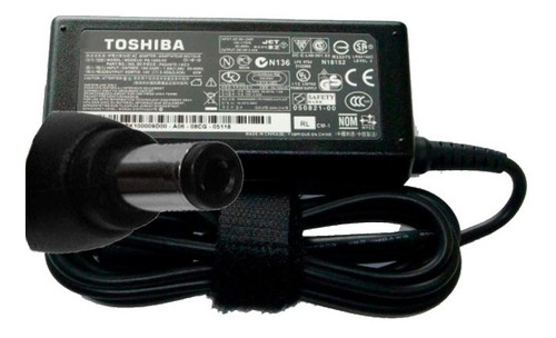 Cargador De Laptop Toshiba 19v 3.42a 65w Punta Negra