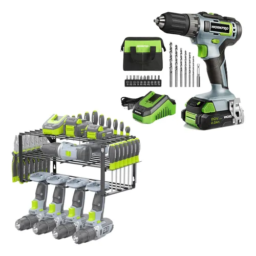 comprar Kit Taladro Inalambrico 20 V Organizador Herramienta Workpro