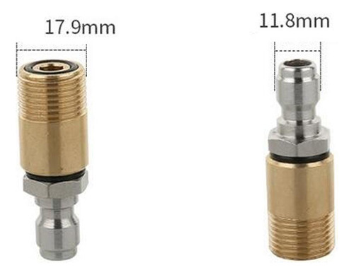 4pcs Arandela De Manguera Conector Acoplador Y Longitud De