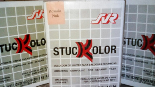 Stuckolor Sellador De Juntas Azul Rosado Ambar Azul Celeste