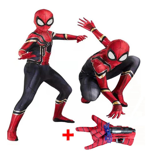 Disfraces De Spiderman Para Niños, Adulto+guantes