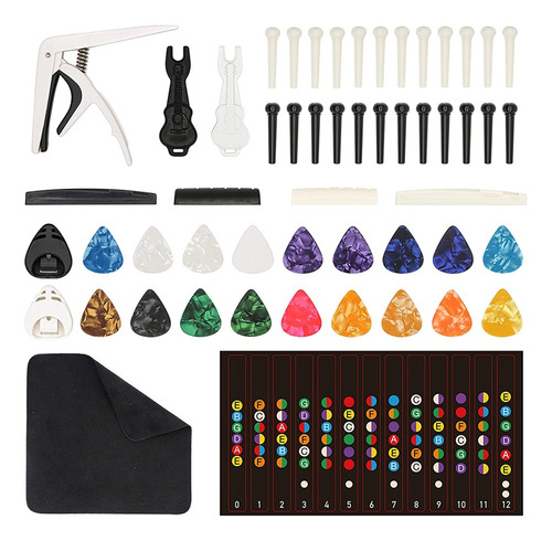 Kit De Accesorios Para Guitarra, 53 Unidades, Puente Para Gu