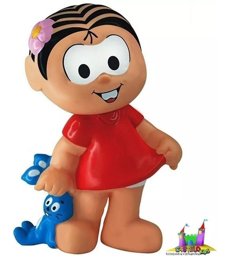 Boneco Vinil Mônica 18cm 2853 - Líder Brinquedos