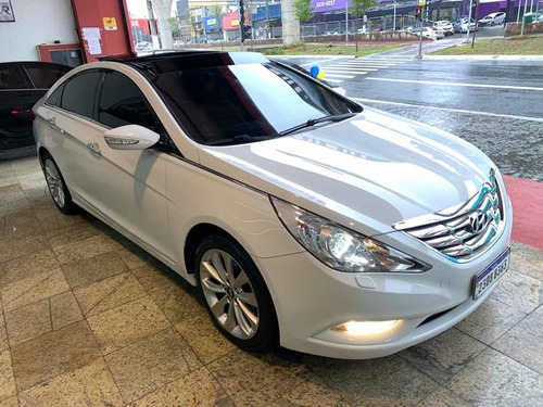 Hyundai Sonata 2.4 Gls 2013 Branco+teto+banco Caramelo