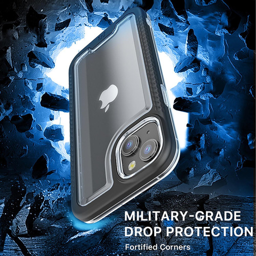 . Funda Mybat Lux Para iPhone 14 Plus Negra Con Mica De