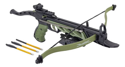 Ballesta MK-TCS1-G, color verde cocodrilo, 80 libras, 185 fps - Man Kung
