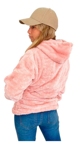 Imagen 3 de 9 de Buzo Con Piel Rosa