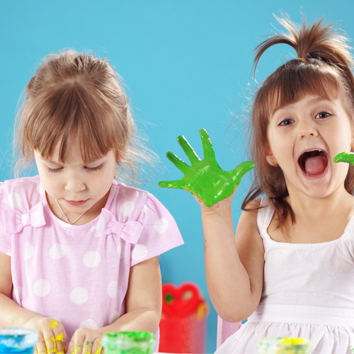 Kit Arte Infantil Bastidor Cuadro Lienzo Pintura Pincel Niño
