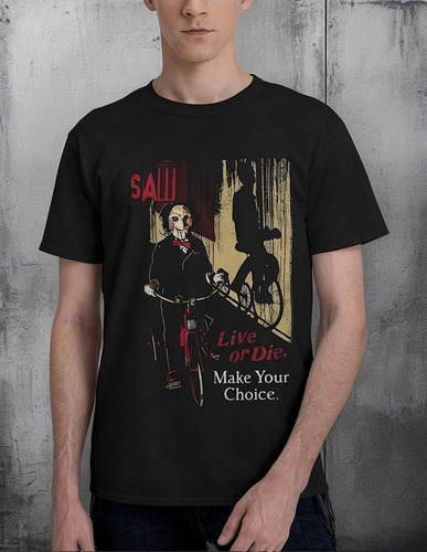 Saw Scar-playeras Cómoda Y Transpirable Para Hombre Algod